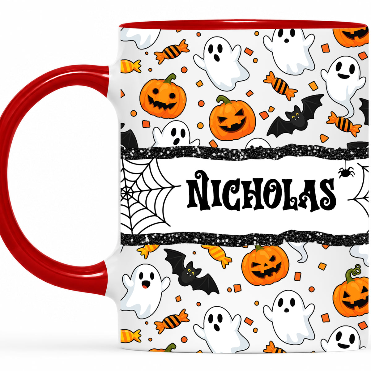 Personalized Halloween Name Mug - Cute Spooky Halloween Accent Mug - Halloween Lovers Gift