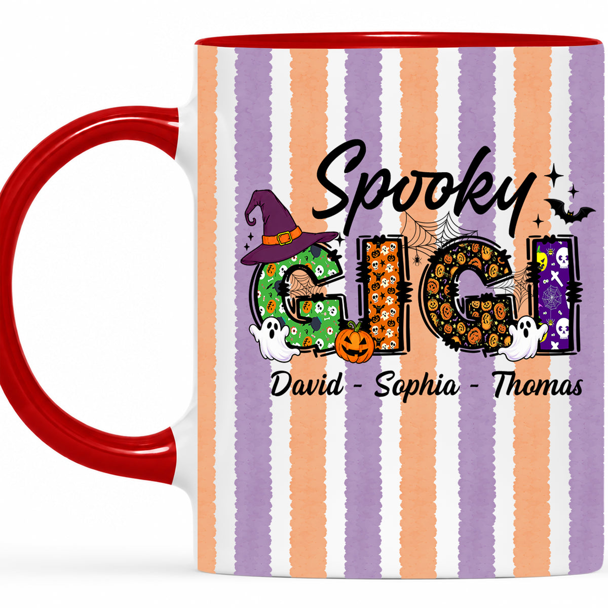 Personalized Halloween Accent Mug - Spooky Gigi Mug - Halloween Gift for Family Members
