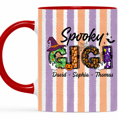 Personalized Halloween Accent Mug - Spooky Gigi Mug - Halloween Gift for Family Members