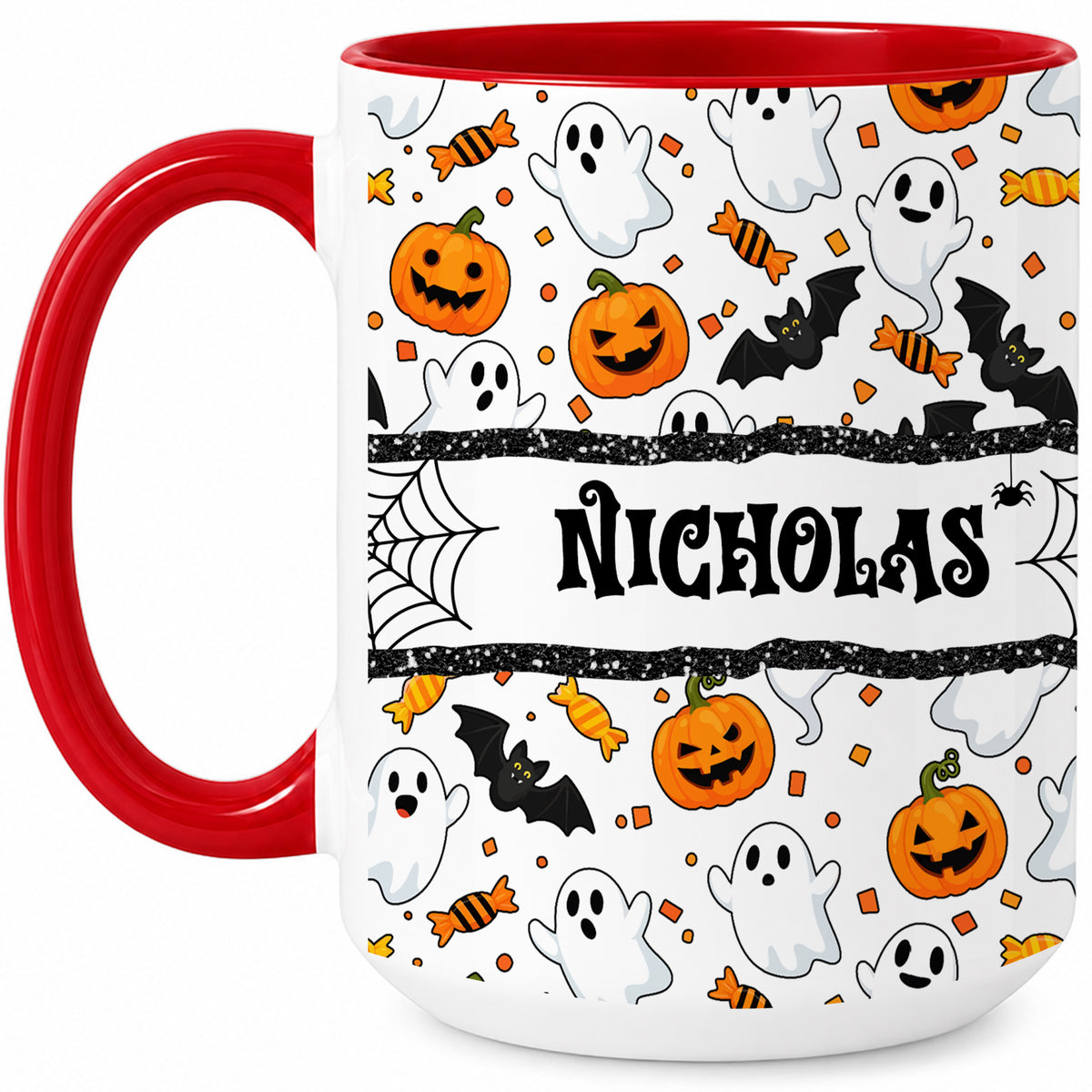 Personalized Halloween Name Mug - Cute Spooky Halloween Accent Mug - Halloween Lovers Gift