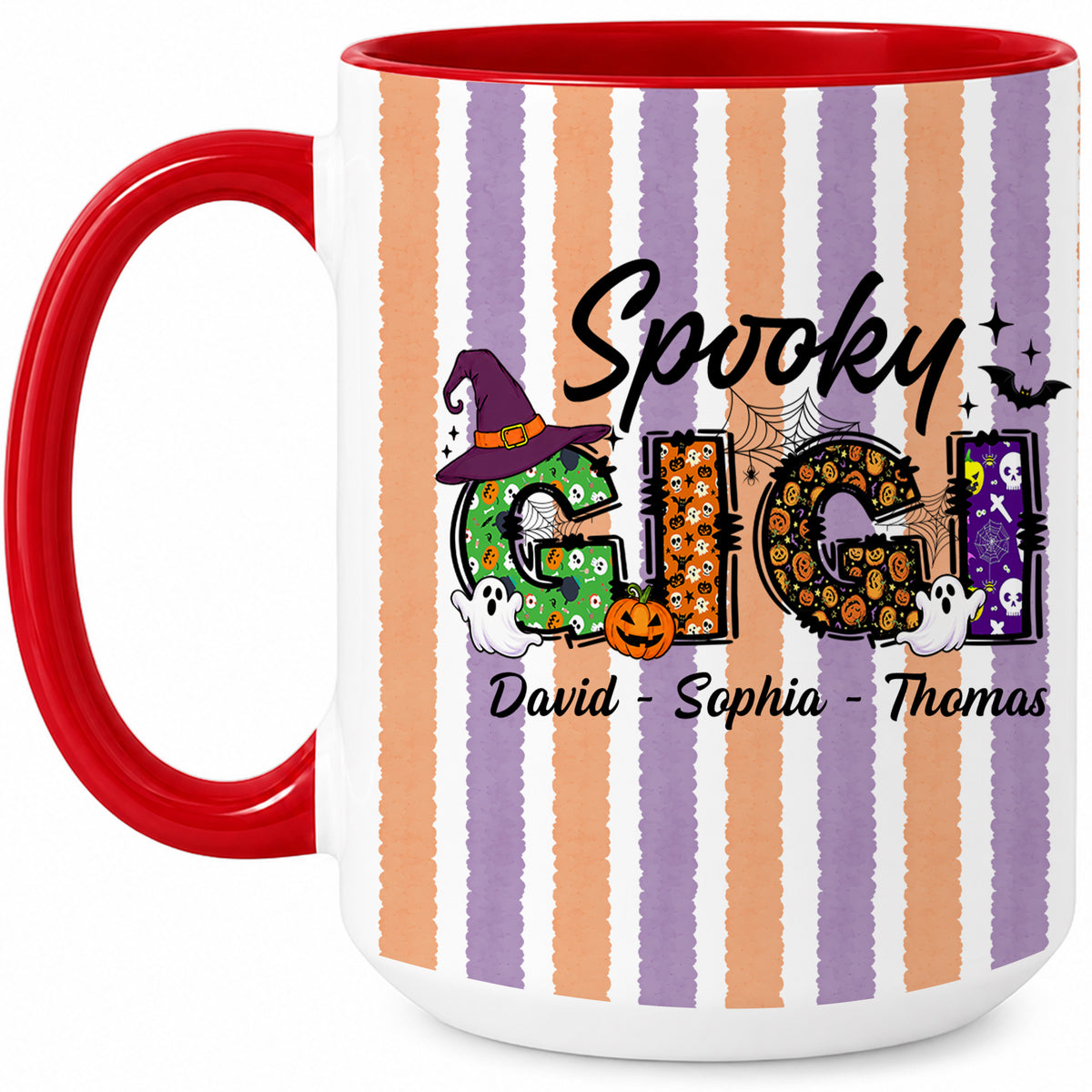 Personalized Halloween Accent Mug - Spooky Gigi Mug - Halloween Gift for Family Members