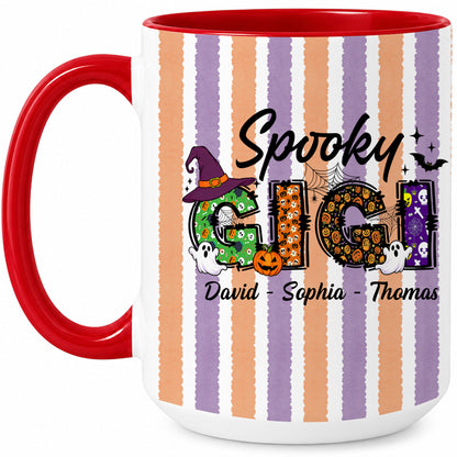 Personalized Halloween Accent Mug - Spooky Gigi Mug - Halloween Gift for Family Members