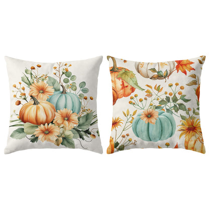 Thanksgiving Fall Decorative Pillow Set of 2 or 4, Harvest Throw Pillows for Home Decor, Gifts for Family