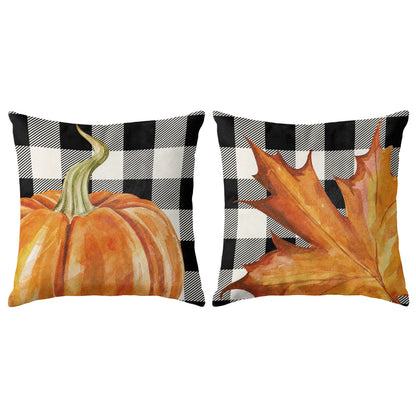 Thanksgiving Fall Decorative Pillow Set of 2 or 4, Harvest Throw Pillows for Home Decor, Gifts for Family