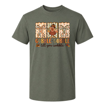 Trendy Thanksgiving Shirt - Gobble Gobble Turkey Shirt - Funny Thanksgiving Gift for Friends, Holiday Outfit