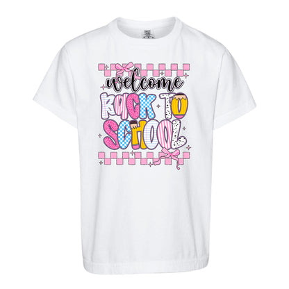 Personalized Welcome Back to School Teacher Student Shirt, Custom Name Back to School T-Shirt, First Day of School Gift Tee