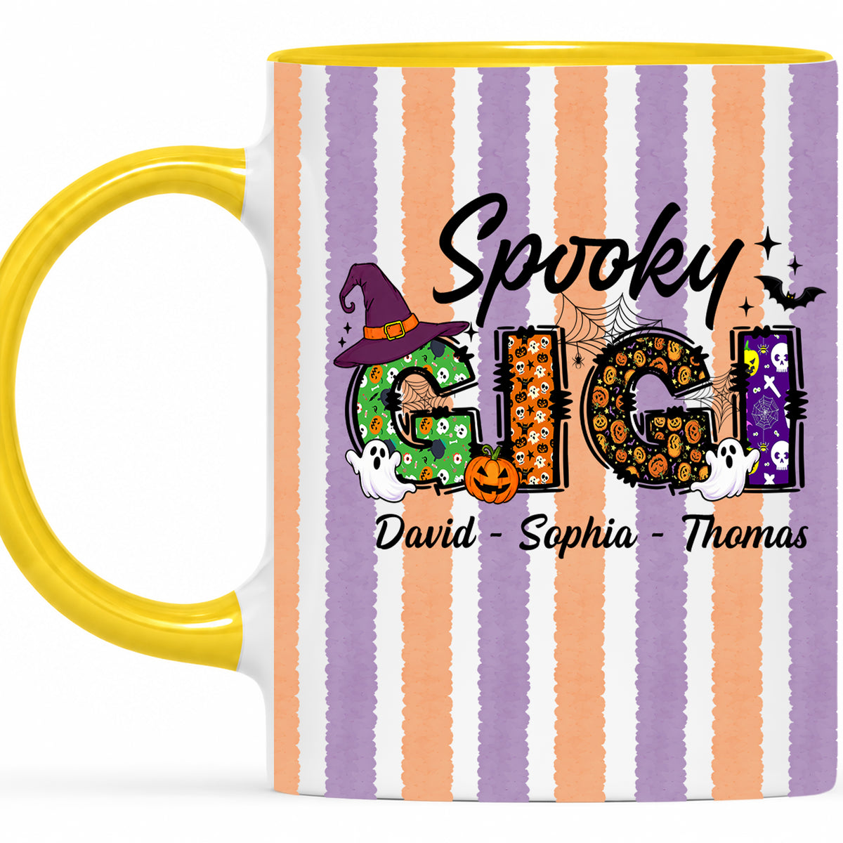 Personalized Halloween Accent Mug - Spooky Gigi Mug - Halloween Gift for Family Members