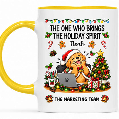 Personalized Christmas Mug for Coworkers - Custom Name Funny Office Coffee Cup - Christmas Gift for Coworkers, Colleagues