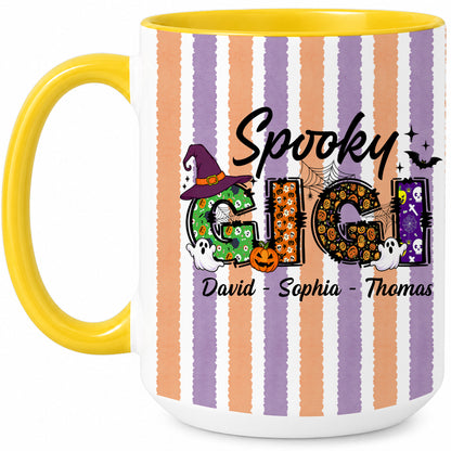 Personalized Halloween Accent Mug - Spooky Gigi Mug - Halloween Gift for Family Members