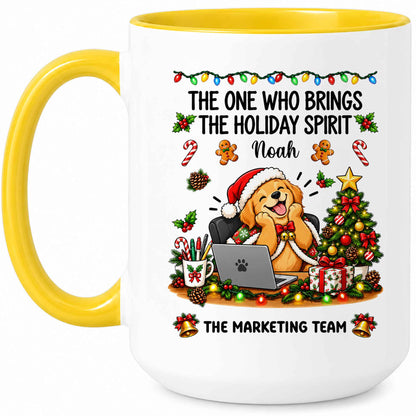 Personalized Christmas Mug for Coworkers - Custom Name Funny Office Coffee Cup - Christmas Gift for Coworkers, Colleagues